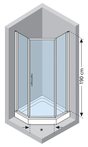 Novellini LUNES B Saloon Shower Door | Maximum Entry Width With Minimum ...